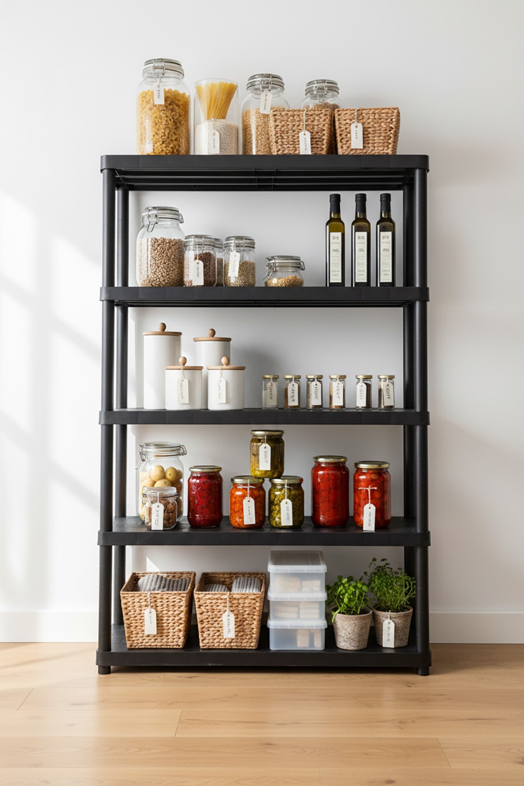 Akyüz Plastik 5 Katlı Plastik Raf - Kiler Kullanımı